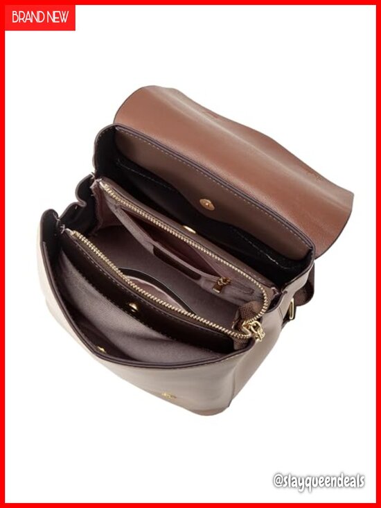 Small Leather Backpack Purse for Women - Retro Cute Kawaii Mini Backpack with